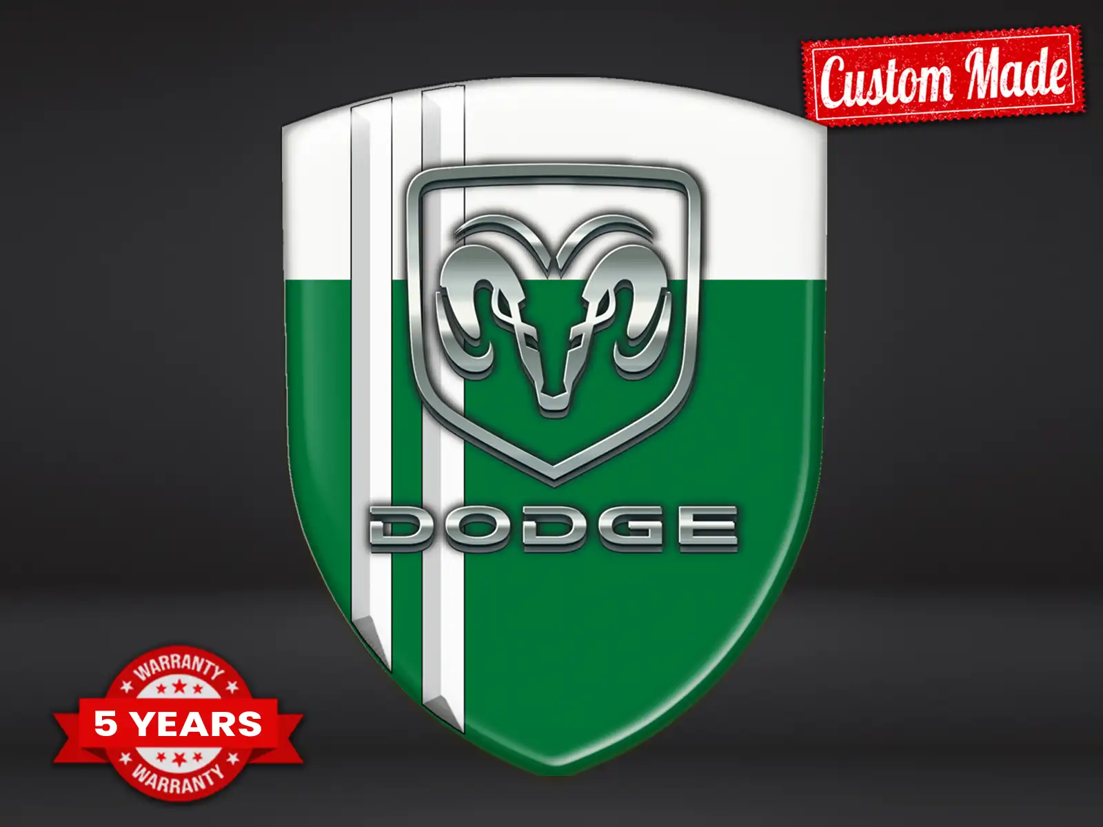 Dodge Kuppelaufkleber Feinkorn Premium Max Robust